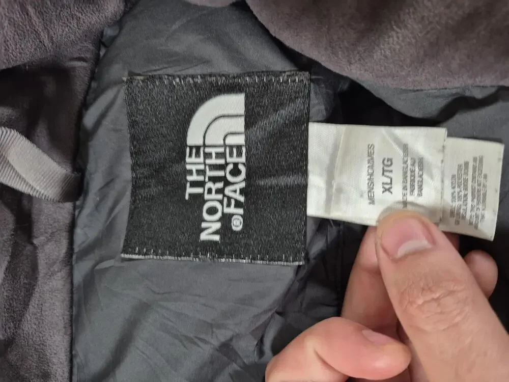 The North Face Jacket Mens XL Black 550 Down Puffer Full Zip Insulated Outdoor
